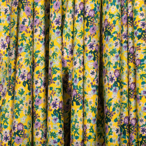 Iris Crepe De Chine Print Fabric SV577823 Yellow 2