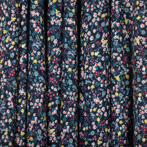 Pimpinella Crepe De Chine Print Fabric SV577826 Navy Blue 2