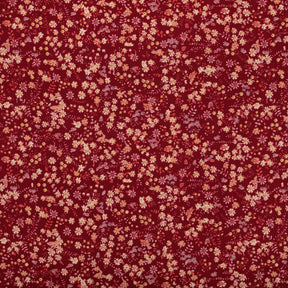 Pimpinella Crepe De Chine Print Fabric SV577827 Burgundy 1
