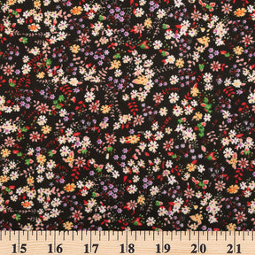 Pimpinella Crepe De Chine Print Fabric SV577828 Black 3