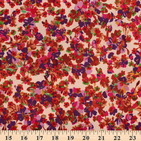 Orchid Crepe De Chine Print Fabric SV577830 Off White 3