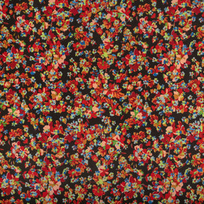 Orchid Crepe De Chine Print Fabric SV577831 Black 1