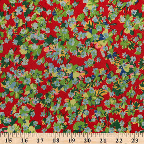 Orchid Crepe De Chine Print Fabric SV577849 Red 3
