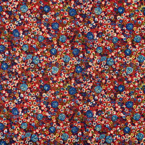 Marigold Crepe De Chine Print Fabric SV577834 Red 1