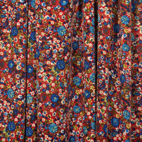 Marigold Crepe De Chine Print Fabric SV577834 Red 2