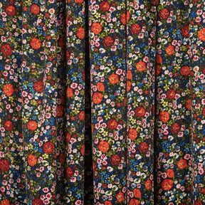 Marigold Crepe De Chine Print Fabric SV577835 Black 2