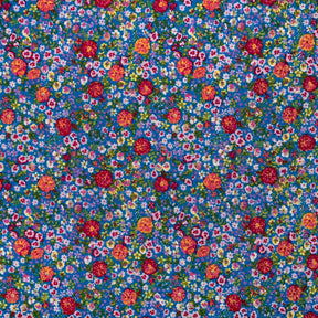 Marigold Crepe De Chine Print Fabric SV577837 Blue 1