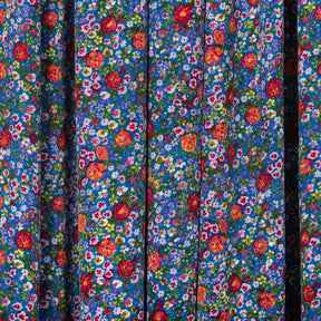 Marigold Crepe De Chine Print Fabric SV577837 Blue 2