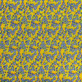 Gardenia Crepe De Chine Print Fabric SV577779 Yellow 1