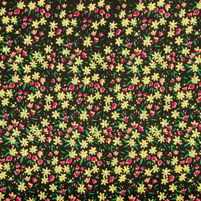 Gardenia Crepe De Chine Print Fabric SV577780 Black 1