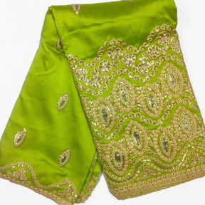 Imperial African George Taffeta Limegreen Fabric SV570144 1