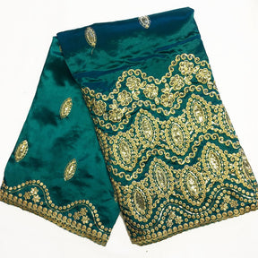 Imperial African George Taffeta Teal Fabric SV570152 1