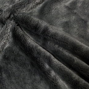 Rabbit Dark Grey Faux Fur Fabric SV573445 1
