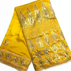 Baronial African George Taffeta Yellow Fabric SV570119 1
