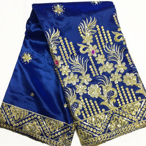 Grandiose African George Taffeta Royal Blue Fabric SV570124 1