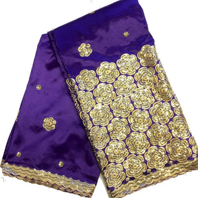 Floret African George Taffeta Purple Fabric SV570123 1