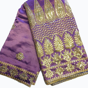 Baronial African George Taffeta Lavender Fabric SV570122 1