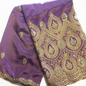 Regal African George Taffeta Lavender Fabric SV570136 1