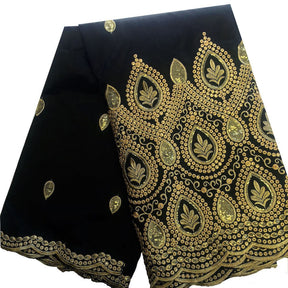 Regal African George Taffeta Black Fabric SV570135 1