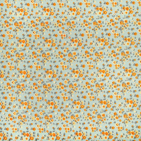 Gaillardia Crepe De Chine Print Fabric SV577782 Cyan 1