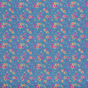 Gaillardia Crepe De Chine Print Fabric SV577783 Blue 1