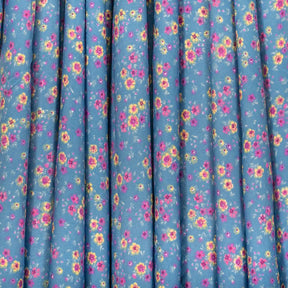 Gaillardia Crepe De Chine Print Fabric SV577783 Blue 2