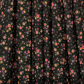 Gaillardia Crepe De Chine Print Fabric SV577785 Black 2