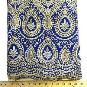 Regal African George Taffeta Royal Blue Fabric SV570140 2