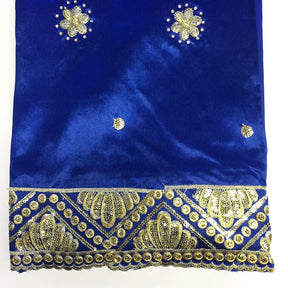 Grandiose African George Taffeta Royal Blue Fabric SV570124 2