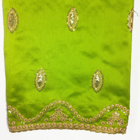 Imperial African George Taffeta Limegreen Fabric SV570144 3