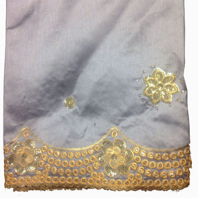 Noble African George Taffeta Studded Grey Fabric SV570131 2
