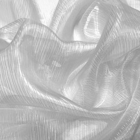 Striped Organza Fabric SV573972 White 1