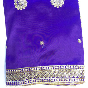 Grandeur African George Taffeta Purple Fabric SV570118 2