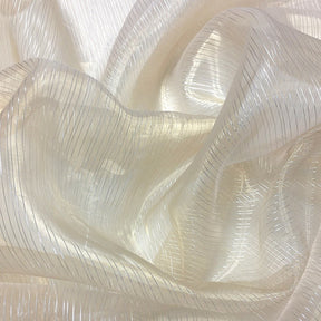 Striped Organza Fabric SV573973 Off White 2