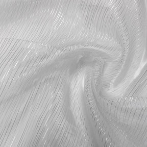 Striped Organza Fabric SV573972 White 3