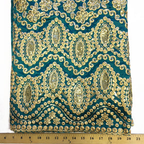 Imperial African George Taffeta Teal Fabric SV570152 3