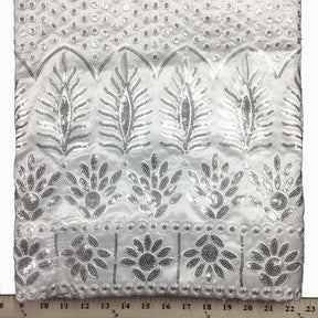 Baronial African George Taffeta Silver Fabric SV570120 3