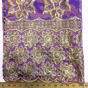 Majestic African George Taffeta Lavender Fabric SV570127 3