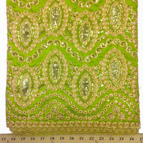 Imperial African George Taffeta Limegreen Fabric SV570144 2