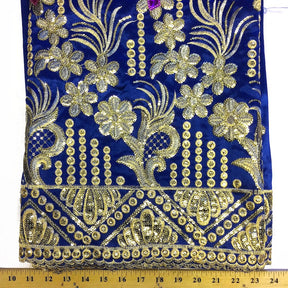 Grandiose African George Taffeta Royal Blue Fabric SV570124 3