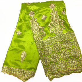 Majestic African George Taffeta Limegreen Fabric SV570128 1