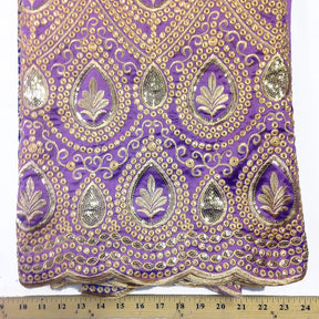 Regal African George Taffeta Lavender Fabric SV570136 3