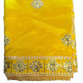 Baronial African George Taffeta Yellow Fabric SV570119 2