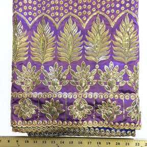 Baronial African George Taffeta Lavender Fabric SV570122 2