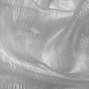 Striped Organza Fabric SV573972 White 2