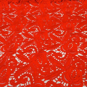 Red Rose Gupiure French Venice Lace SV571180 4