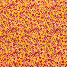 Impatiens Crepe De Chine Print Fabric SV577806 Yellow 1
