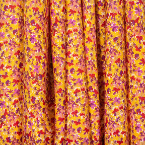 Impatiens Crepe De Chine Print Fabric SV577806 Yellow 2
