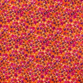Impatiens Crepe De Chine Print Fabric SV577807 Orange 1