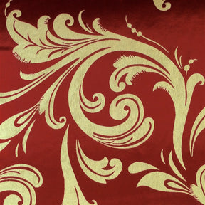 Burgundy Velvet Jacquard Fabric 9015 SV570432 4